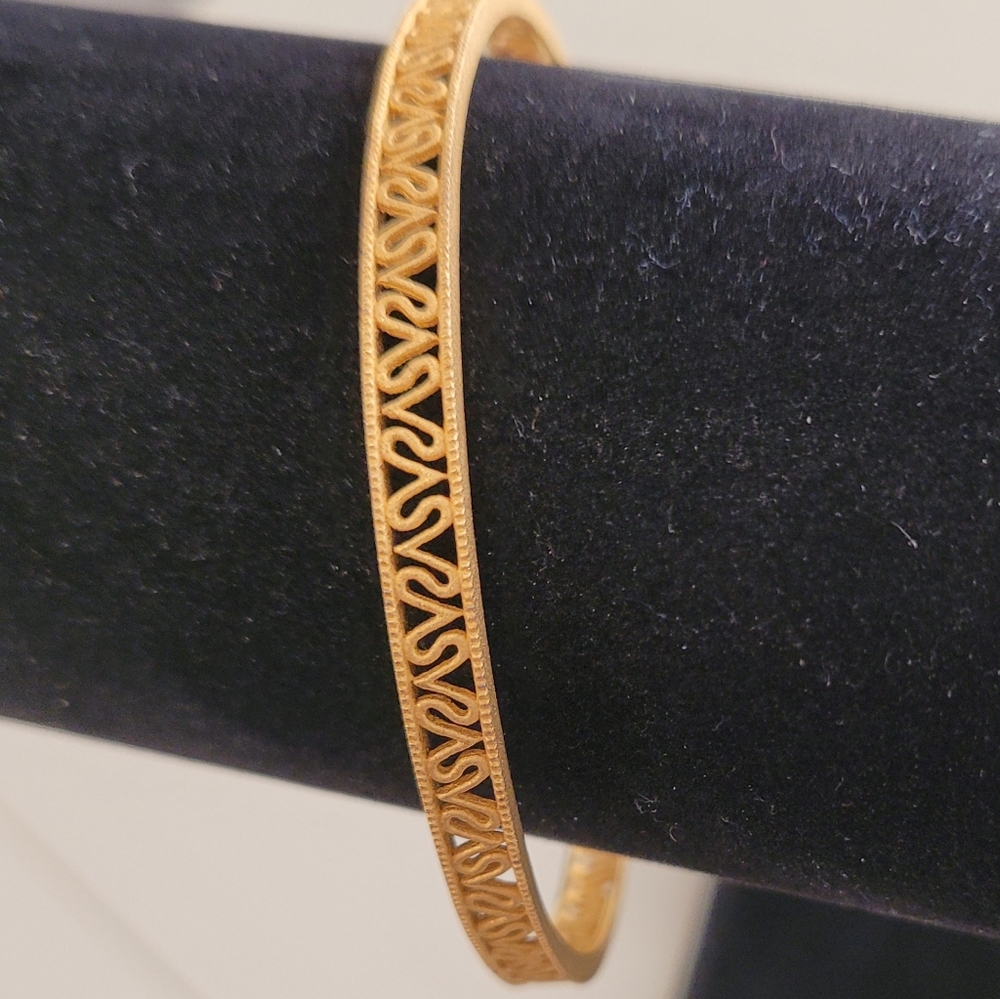 18kt Gold over Sterling Silver Stackable Bangle